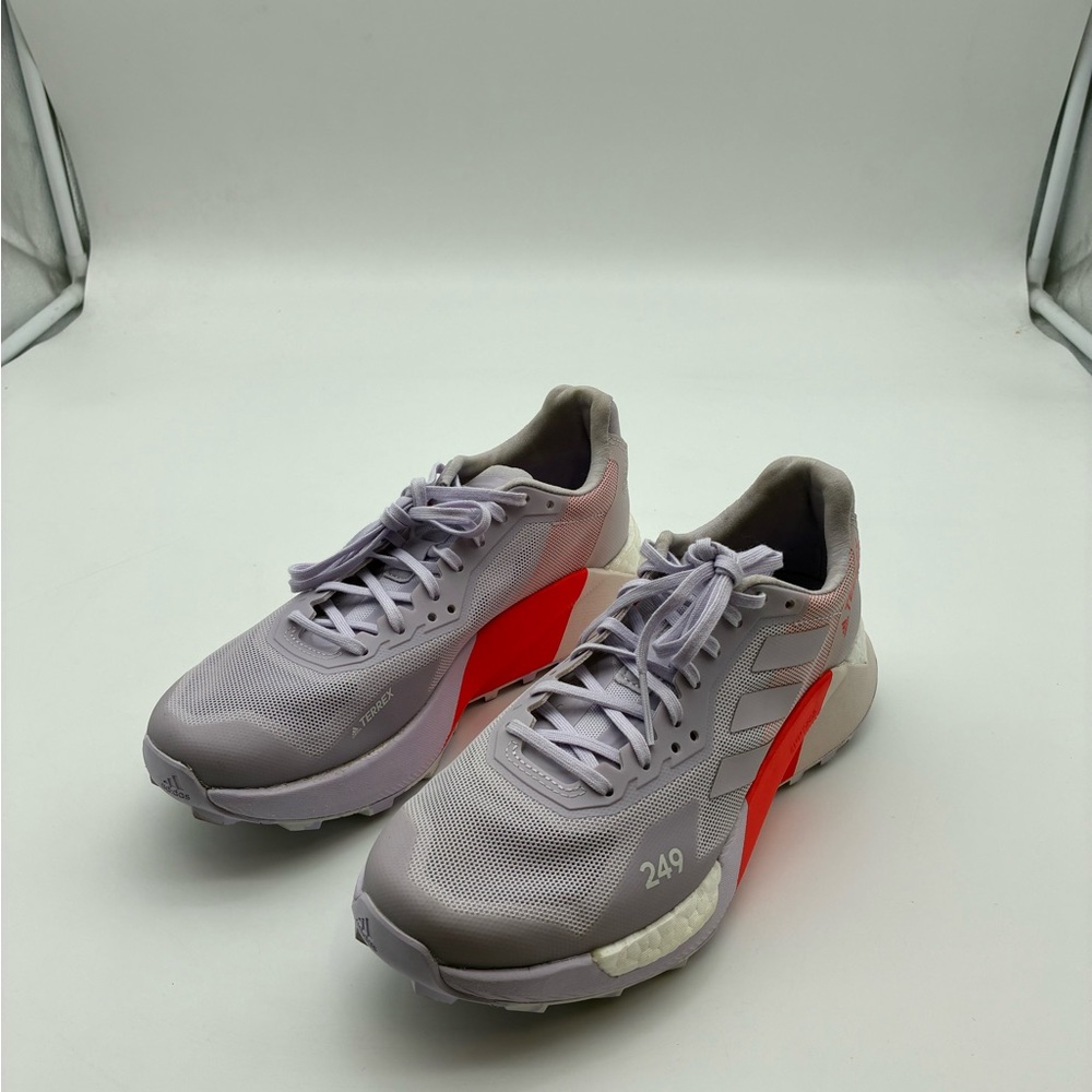 Adidas Terrex Agravic Ultra Trail Running Shoes Purple Red S42735 Women Size 6.5